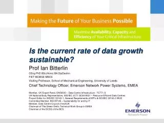Is the current rate of data growth sustainable?