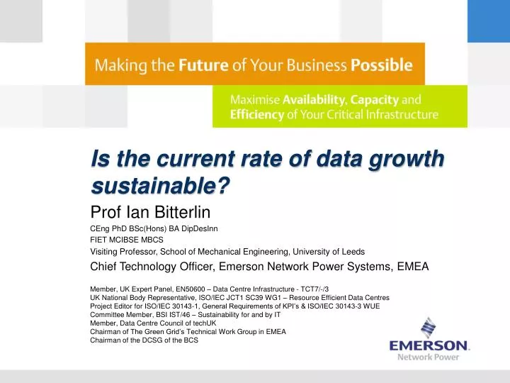 is the current rate of data growth sustainable