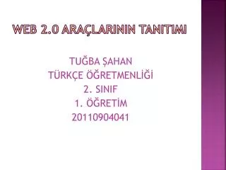 web 2 0 ara lar n n tan t m