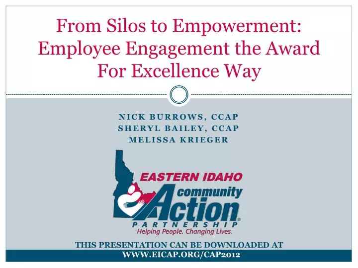 from silos to empowerment employee engagement the award for excellence way