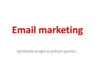 email marketing