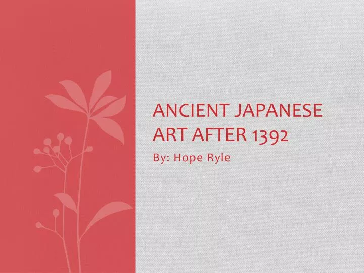 ancient japanese art after 1392