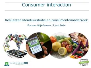 consumer interaction