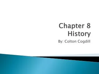 chapter 8 history