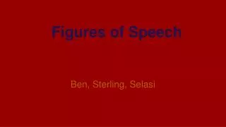 Figures of Speech