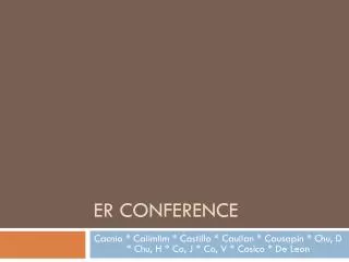 ER Conference