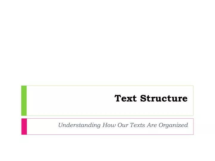 text structure