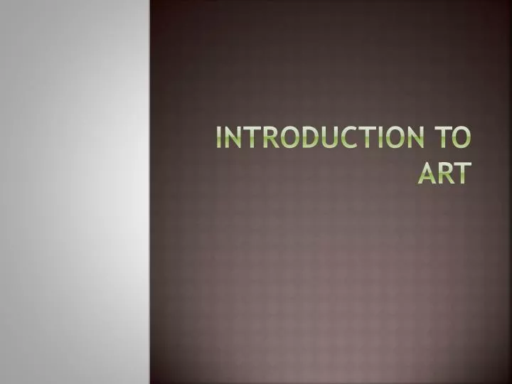 introduction to art