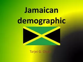 Jamaican demographic