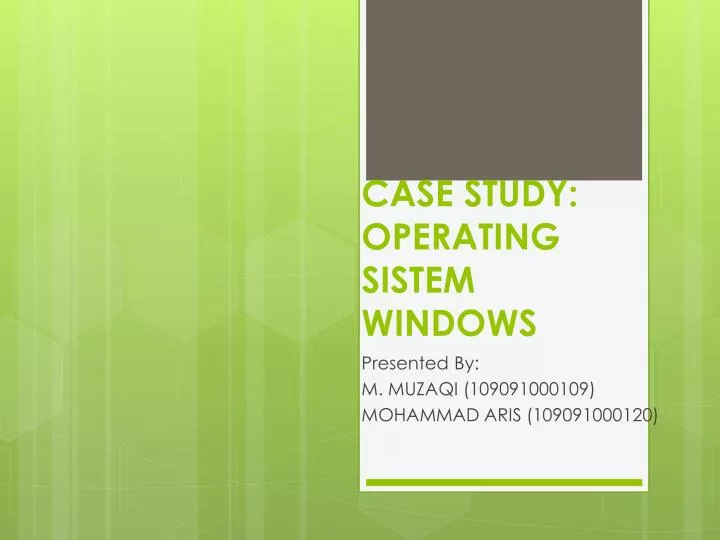 case study operating sistem windows