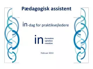 Pædagogisk assistent