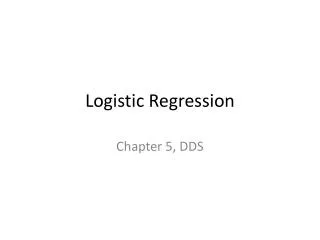 Logistic Regression