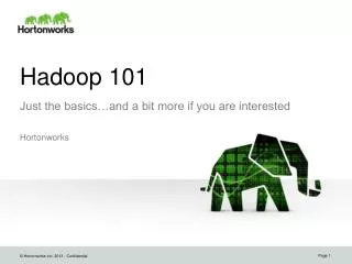 Hadoop 101