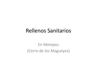 rellenos sanitarios