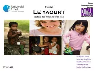 march le yaourt secteur des produits ultra frais