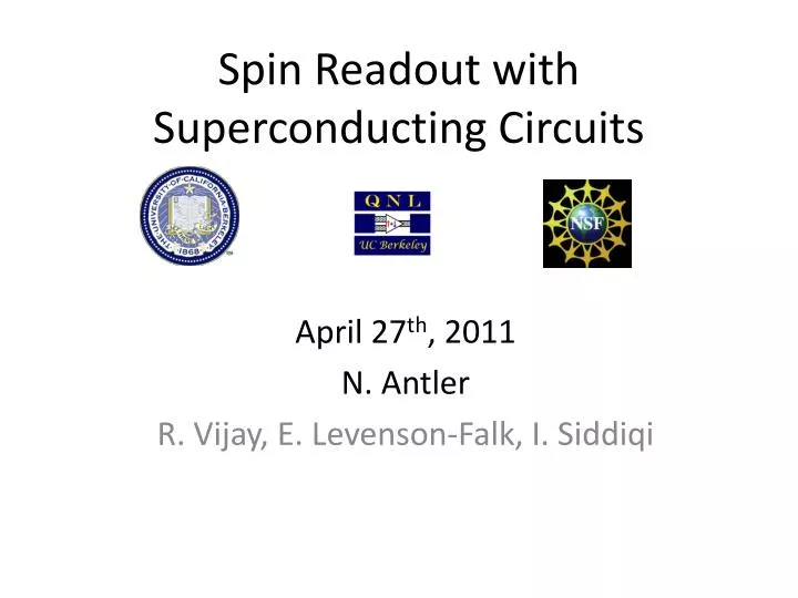 spin readout with superconducting circuits