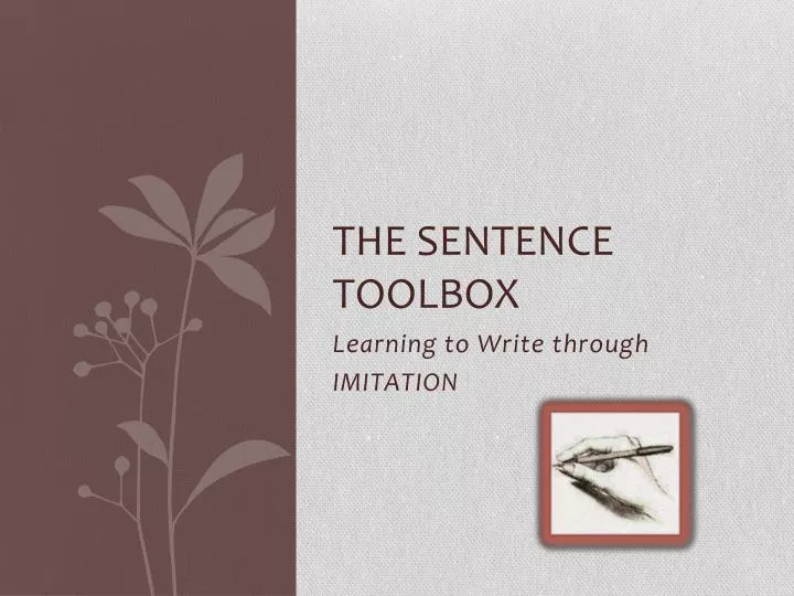 the sentence toolbox
