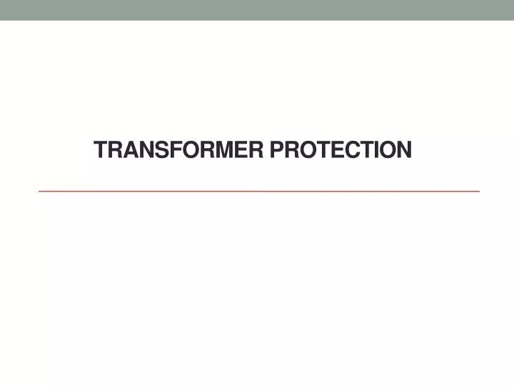 transformer protection