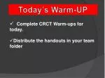 Today’s Warm-UP - slide 1