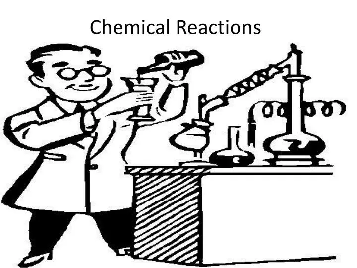 chemical reactions clipart black and white