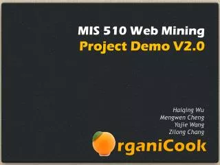 MIS 510 Web Mining Project Demo V2.0