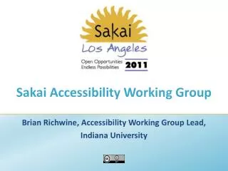 Sakai Accessibility Working Group