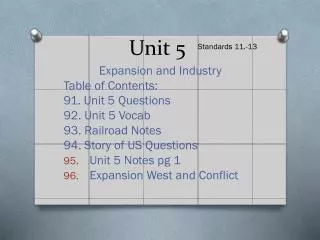 Unit 5