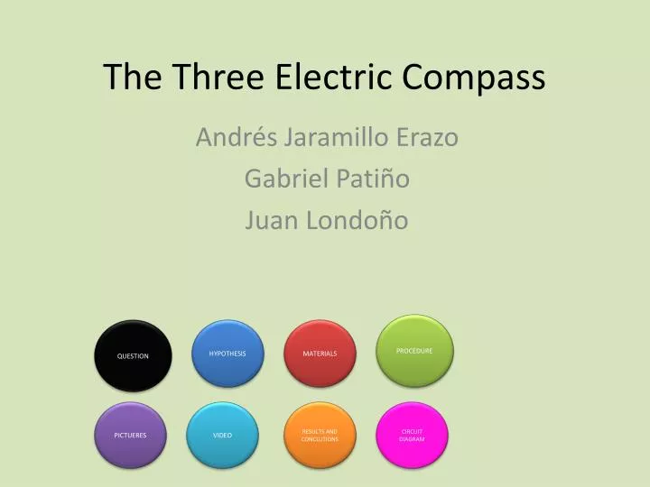 the three electric compass