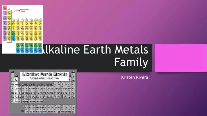 alkaline earth metals family