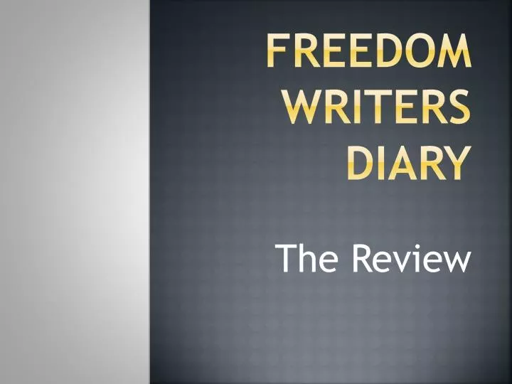 freedom writers diary
