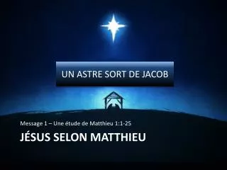 j sus selon matthieu