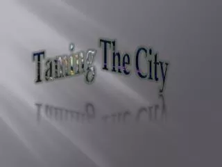 Taming The City