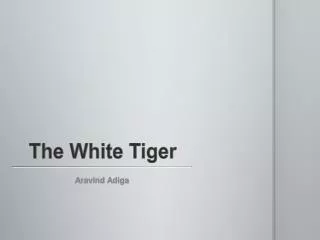 The White Tiger