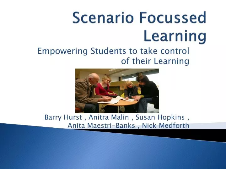 scenario focussed learning