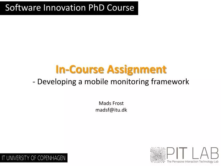 software innovation phd course