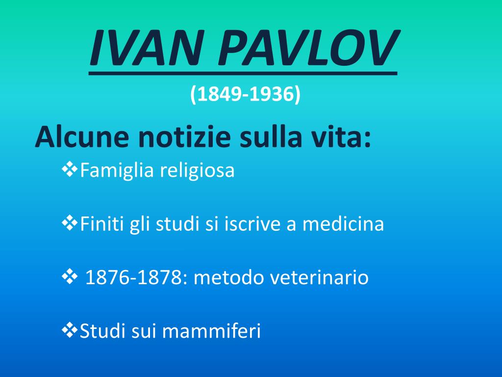PPT - IVAN PAVLOV (1849-1936) PowerPoint Presentation, free download ...