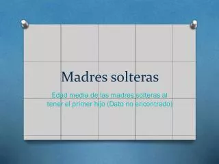 madres solteras