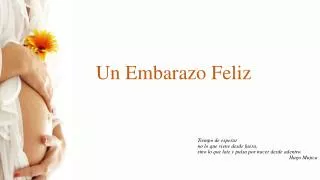 un embarazo feliz