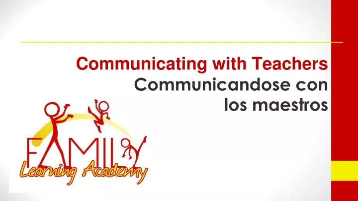 communicating with teachers communicandose con los maestros
