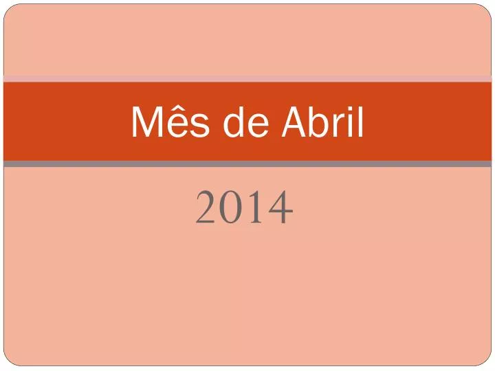 m s de abril