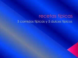 recetas t picas