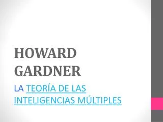 howard gardner
