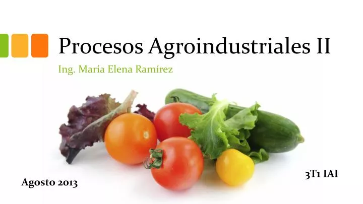 procesos agroindustriales ii