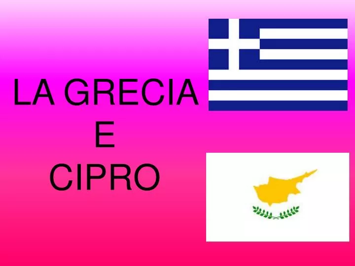 la grecia e cipro