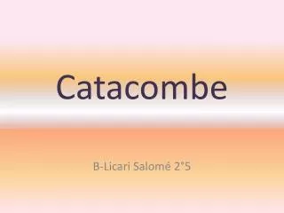 catacombe