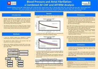 Blood Pressure and Atrial Fibrillation: a Combined AF-CHF and AFFIRM Analysis