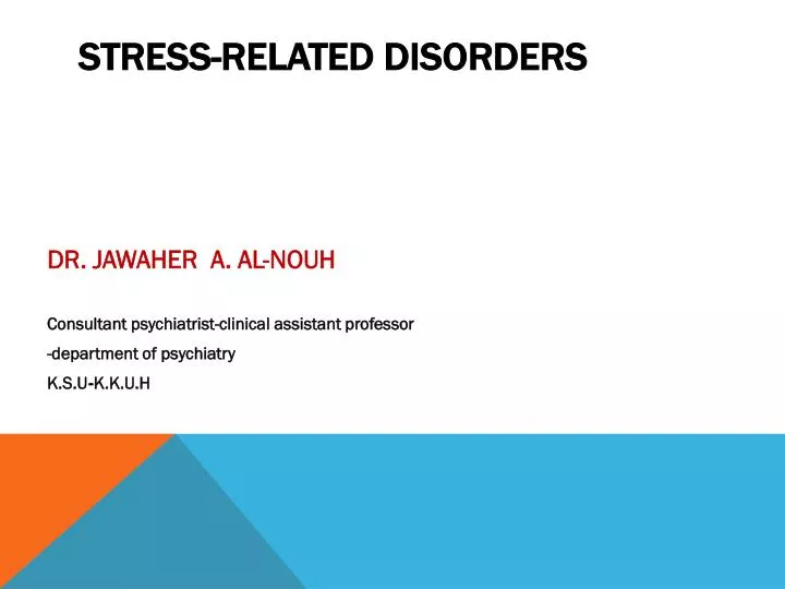 stress related disorders