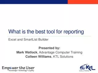 What is the best tool for reporting