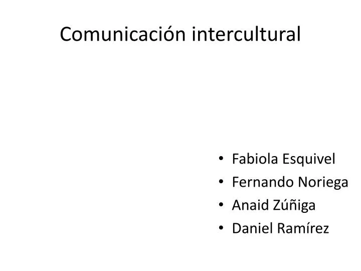 comunicaci n intercultural