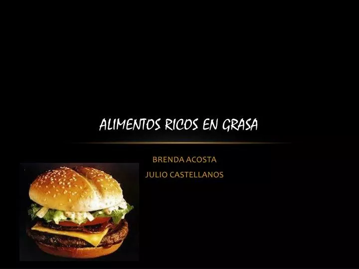 alimentos ricos en grasa